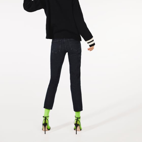 Zara Trafaluc Jeans With Velvet Side Stripe Detail - Picture 8 of 8